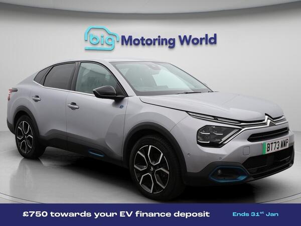 Citroen e-C4 X 50kWh Shine Fastback Auto 4dr (7.4kW Charger)