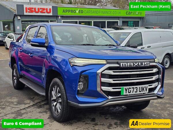 MAXUS T90EV Blue 88.5kWh electric pickup, 29,300 miles, ULEZ compliant, Automatic, A/C, Rear camera, Alloys, 10in Touchscreen. Final price plus VAT @ 20%! * AUTOM