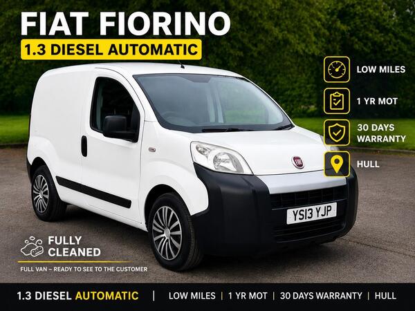 Fiat Fiorino 1.3 JTD Multijet II Cargo SX Car Derived Van 3dr Diesel Comfort-Matic (109 g/km, 75 bhp)