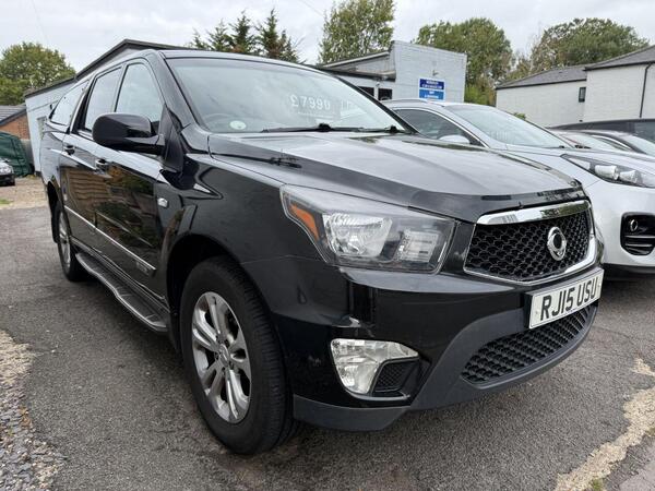 SsangYong Korando Sports 2.0D EX Pickup Double Cab 4dr Diesel Auto 4WD Euro 5 (155 ps) DAB BLUETOOTH REAR ROOF BOX FULL SH