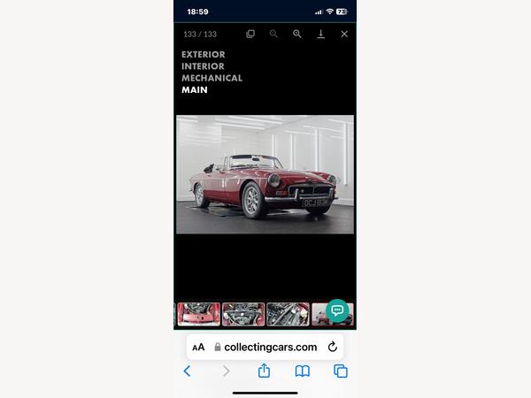 MG MGB 1.8 Roadster 2dr