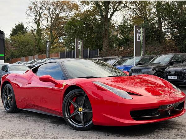 Ferrari 458 ITALIA F1 DCT - LEFT HAND DRIVE - JUST SERVICED BY FERRARI -REVERSE CAMERA 4.5 2dr