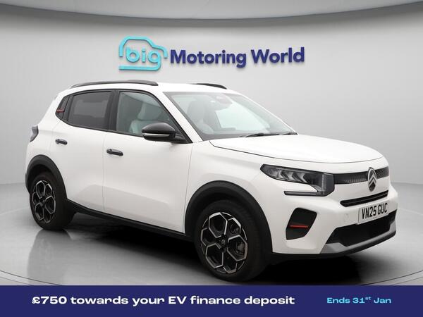 Citroen e-C3 Standard Range 44kWh MAX Auto 5dr (7.4kW Charger)