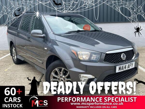 SsangYong Korando Sports 2.0D EX Pickup Double Cab 4dr Diesel Auto 4WD Euro 5 (155 ps) HALOWEEN HAS COME EARLY !!