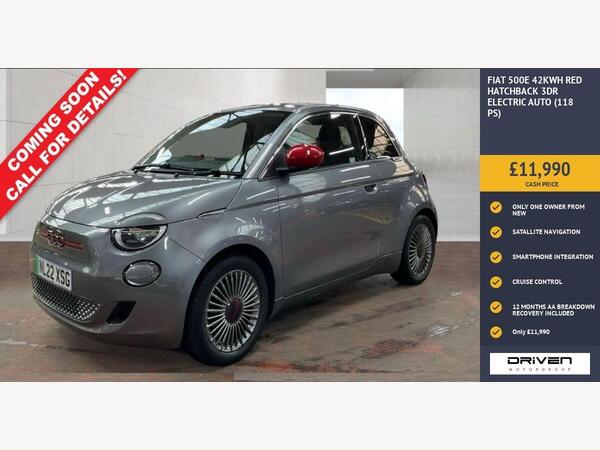 Fiat 500e 42kWh RED Auto 3dr