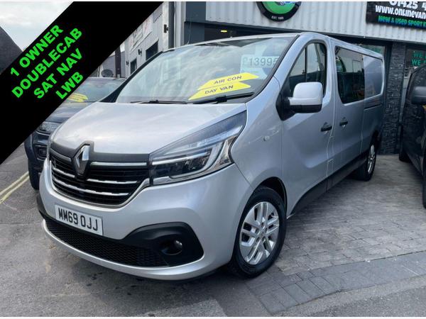 Renault Trafic 2.0 LL30 SPORT ENERGY DCI 145 BHP 1 OWNER DOUBLE CAB SPORT NAV CREW VAN,AIRCON
