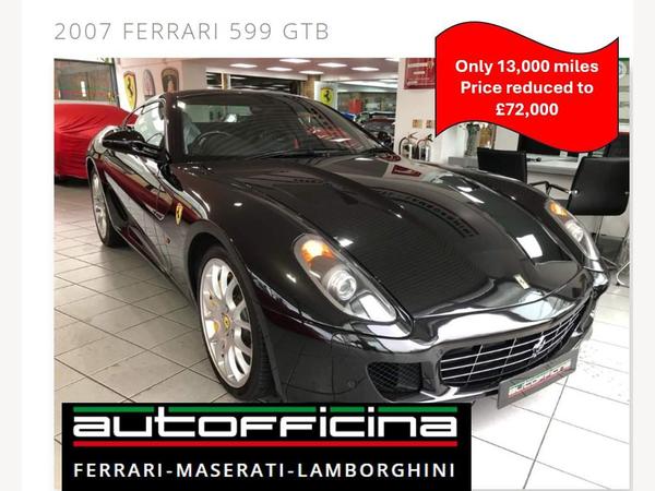 Ferrari 599 6.0 V12 GTB Fiorano F1 Euro 4 2dr