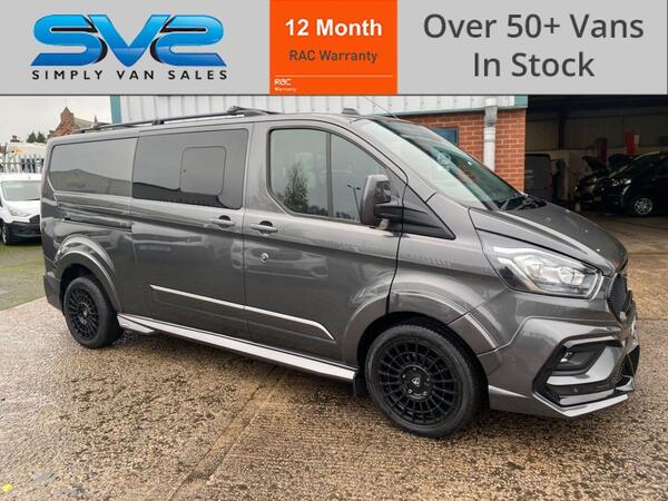Ford Transit Custom 2.0 300 LIMITED 5 SEAT L2 LWB CREW VAN WITH FULL PREDATOR KIT 42K FSH FULL PREDATOR FACELIFT KIT 5 SEATS