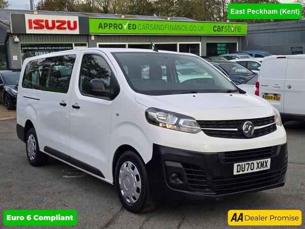 Vauxhall Vivaro Life White 1.5 Turbo D Edition L MPV, 95,000 miles, 2 owners, Euro 6 ULEZ, 9-seater, 6-Speed Manual, Bluetooth, Cruise Control, great spec, NO VAT! ***MANU