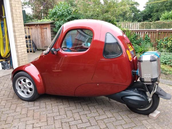 Corbin Sparrow Three Wheeler.