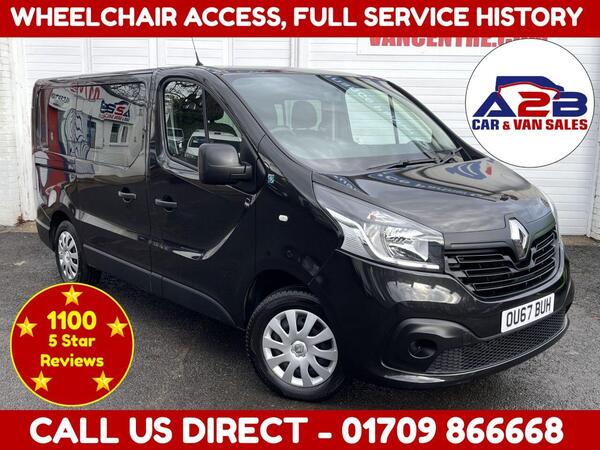 Renault Trafic 1.6 dCi 27 Business+ WAV 5dr Diesel Manual Standard Roof Euro 6 (120 ps) ++ IDEAL CAMPER PROJECT, DRIVE AWAY TODAY ++ ++ NO VAT TO PAY, 1 OWNER ++