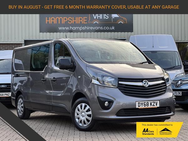 Vauxhall Vivaro 1.6 CDTi 2900 BiTurbo ecoTEC Sportive Crew Van Double Cab 5dr Diesel Manual L2 H1 Euro 6 (s/s) (6 Seat) (125 ps)