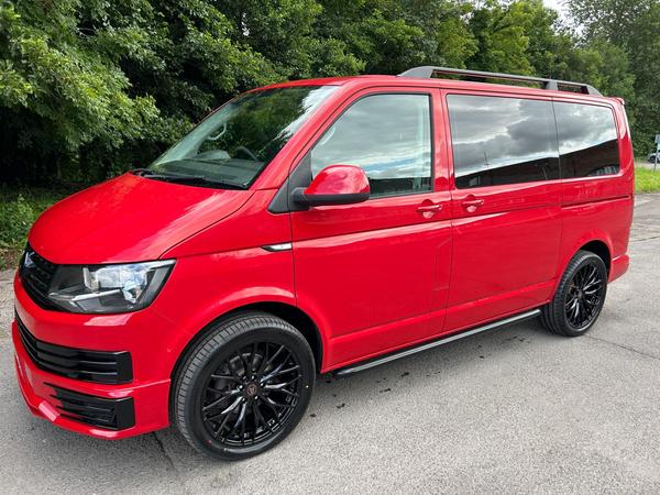Volkswagen Transporter Shuttle T6 TDI 8 SEAT SHUTTLE SWB IN CHERRY RED - EURO SIX - DONE ONLY 5,000 MILES!!