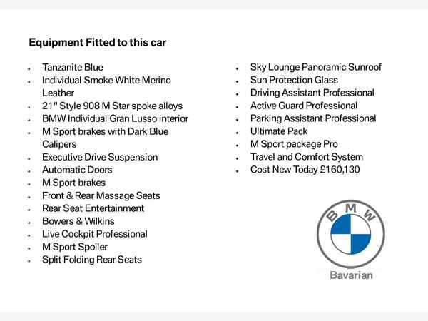 BMW i7 60 105.7kWh M Sport Auto xDrive 4dr