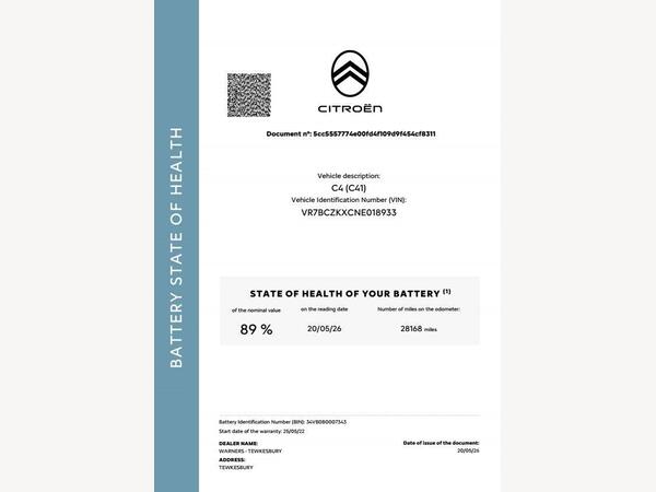 Citroen e-C4 50kWh Shine Auto 5dr