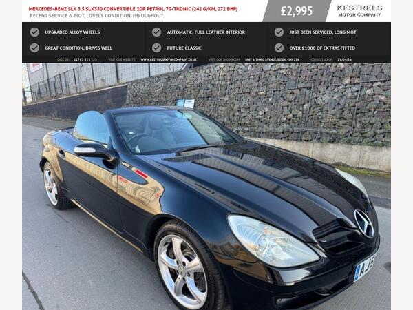 Mercedes-Benz SLK 3.5 SLK350 7G-Tronic 2dr