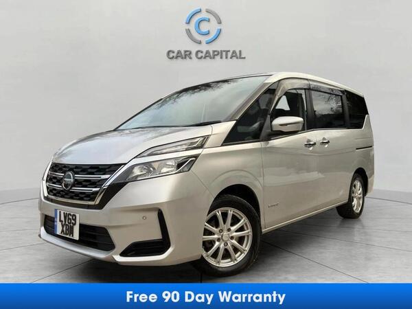 Nissan Serena 2.0 PURE DRIVE S-HYBRID PETROL CVT 8 SEATS HPI CHECK+SLIDING DOORS+ALLOYS+MOT 5dr