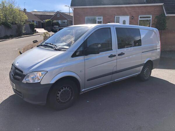 Mercedes-Benz Vito 2.1 116 CDI Dualiner Minibus 5dr Diesel Manual L1 (198 g/km, 163 bhp)