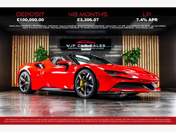 Ferrari SF90 Spider 4.0T V8 7.9kWh F1 DCT 4WD Euro 6 (s/s) 2dr