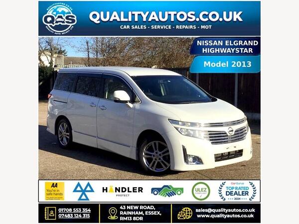 Nissan Elgrand NISSAN ELGRAND HIGHWAYSTAR 2.5,13-13 ULEZ, 7 SEATS, FRESH IMPORT, VRYFYD MI 5dr