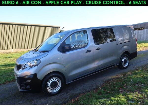 Peugeot Expert 2.0 BlueHDi 1200 Professional Premium Long Crew Van Double Cab 6dr Diesel Manual LWB Euro 6 (s/s) (6 Seat) (145 ps)