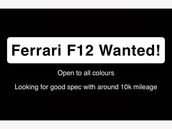 Ferrari F12 Berlinetta 6.3 V12 F1 DCT Euro 5 (s/s) 2dr