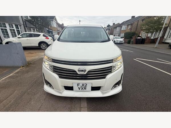 Nissan Elgrand Half leather brown and black clothe