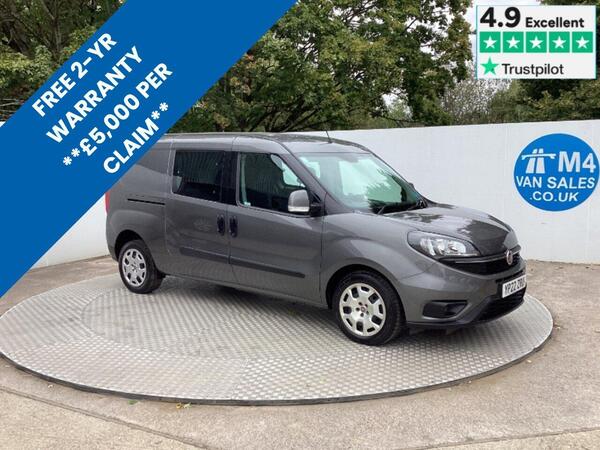 Fiat Doblo MultiJetII Maxi Tecnico Crewvan LWB L/R A/C Euro 6 1.6