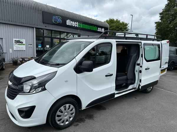 Vauxhall Vivaro 1.6 CDTi 2900 BiTurbo ecoTEC Sportive Crew Van Double Cab 5dr Diesel Manual L2 H1 Euro 6 (s/s) (6 Seat) (125 ps) NO VAT JUST 57K FSH (4 SERVICES) !!!!