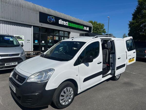 Peugeot Partner 1.6 BlueHDi 744 S Crew Van 6dr Diesel Manual L2 (100 bhp) NO VAT JUST 42K !!!! LWB CREW CAB !!!! FRESH CAMBELT KIT AND SERVICE !!!!