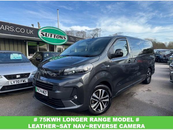 Peugeot e-Traveller 75kWh Allure Long MPV 5dr Electric Auto LWB (8 Seat, 7.4kW Charger) (136 ps) MASSIVE SAVING ON NEW~LEATHER