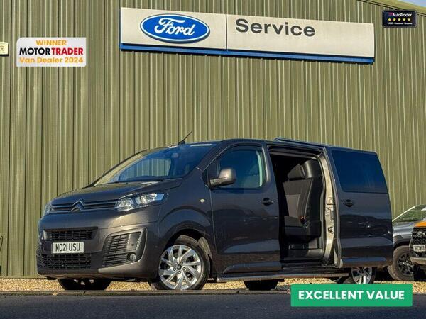 Citroen Dispatch Crew Cab MWB L2H1 Driver 1400 Air Con Nav Rear Cam EURO 6 NO VAT 2.0