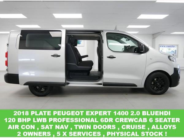 Peugeot Expert 1400 2.0 BLUEHDI 120 BHP LONG PROFESSIONAL CREWCAB ( SAT NAV )