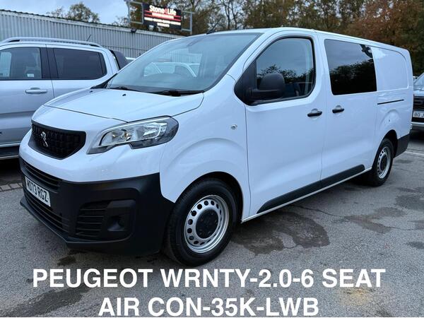 Peugeot Expert 2.0 BlueHDi 1200 Professional Premium Long Crew Van LWB Euro 6 (s/s) 6dr (6 Seat)
