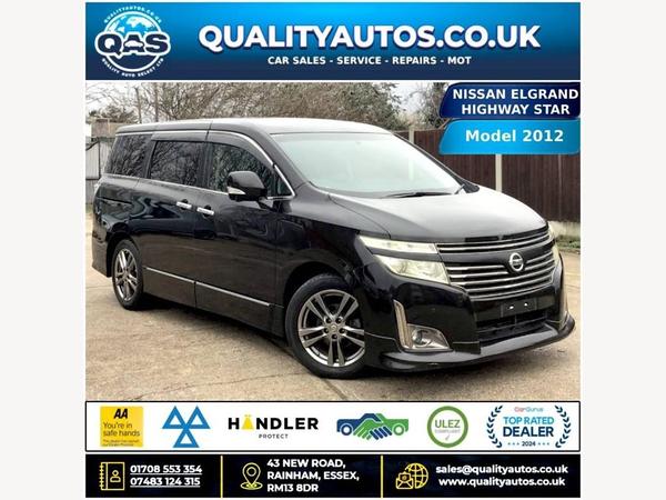 Nissan Elgrand NISSAN ELGRAND HIGHWAY STAR 2.5 AUTO PETROL 12-12 ULEZ 7 SEATER FRESH IMPOR 5dr