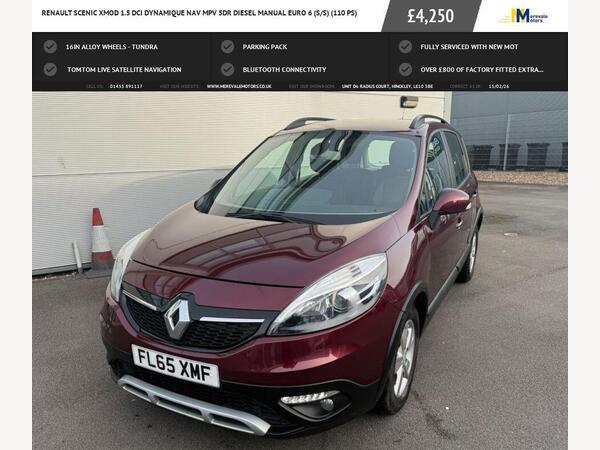 Renault Scenic Xmod 1.5 dCi Dynamique Nav Euro 6 (s/s) 5dr