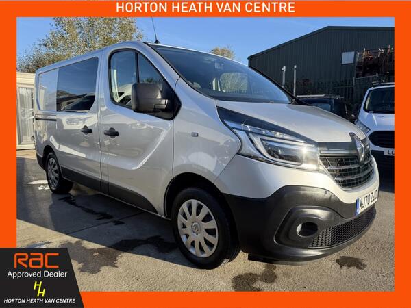 Renault Trafic 2.0 FACTORY 6 SEAT CREW VAN 120BHP-AC-TAILGATE-2XSLD-6 SPEED-CRUISE-STUNNING