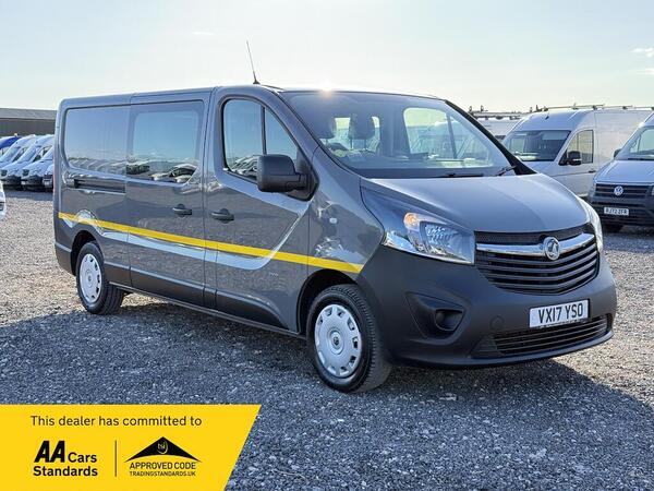 Vauxhall Vivaro 1.6 CDTi 2900 Crew Van Double Cab 5dr Diesel Manual L2 H1 Euro 6 (6 Seat) (120 ps)