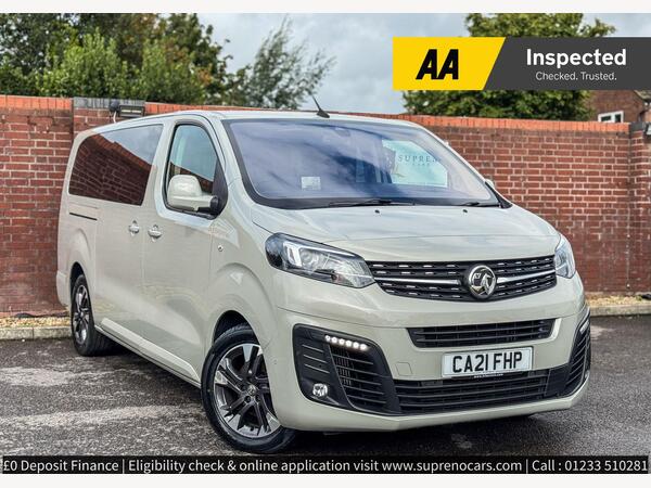 Vauxhall Vivaro Life 2.0 Turbo D Elite L MPV 5dr Diesel Manual LWB Euro 6 (s/s) (8 Seat) (140 ps)