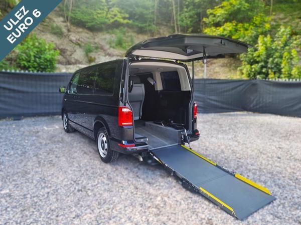 Volkswagen Transporter Shuttle Driver Transfer Wheelchair Accessible Disabled Access With Power Ramp