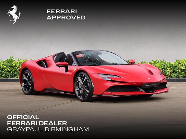 Ferrari SF90 Spider 4.0T V8 7.9kWh F1 DCT 4WD Euro 6 (s/s) 2dr