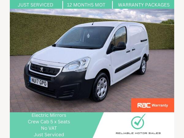 Peugeot Partner 1.6 BlueHDi 744 S Combi Van 6dr Diesel Manual L2 (113 g/km, 97.64 bhp)