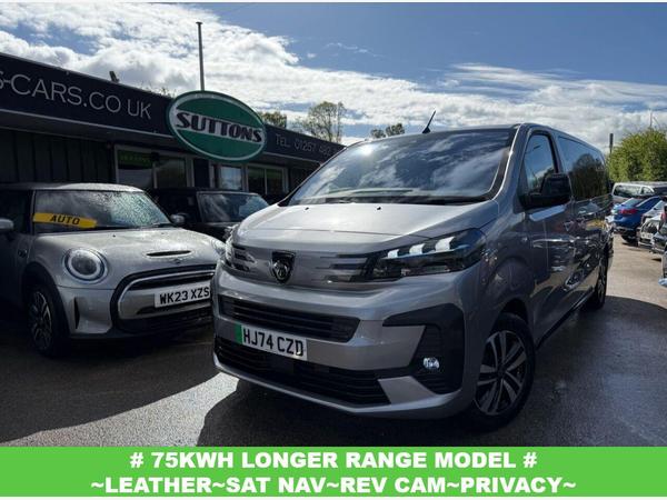 Peugeot e-Traveller 75kWh Allure Long MPV 5dr Electric Auto LWB (8 Seat, 7.4kW Charger) (136 ps) 75kWh LONGER RANGE MODEL~8 SEATS