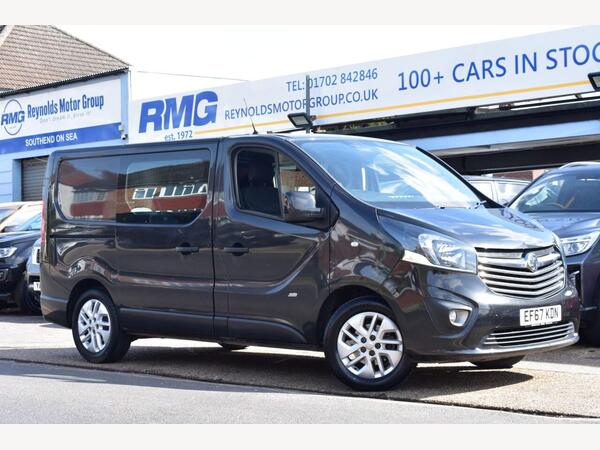 Vauxhall Vivaro NO VAT CREW VAN 1 OWNER 1.6 CDTi 2900 BiTurbo ecoTEC Sportive Crew Van Double Cab 5dr Diesel Manual L1 H1 | 6 SEATS | EURO 6