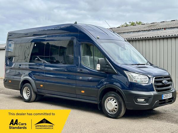 Ford Transit 2.0 460 EcoBlue Trend RWD L4 H3 Euro 6 (s/s) 5dr (17 Seat, DRW)