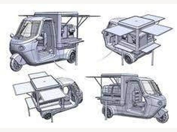 Tuk Tuk Grande Tuk Tuk Grocery Business Kiosk Street Food Trailer Burger Van Kiosk (BT92 9GP) + Freehold Catering Plot or Glamping Pitch of UK City Land (CF24 2HB).
