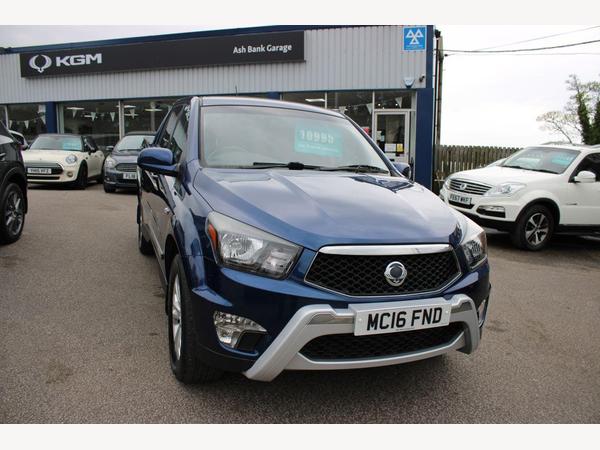 SsangYong Korando Sports 2.0D EX Pickup Double Cab 4dr Diesel Auto 4WD Euro 5 (155 ps) 4 X 4,AUTO NAV DAB RADIO REV CAMERA