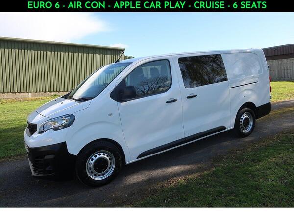 Peugeot Expert 2.0 BlueHDi 1200 Professional Premium Long Crew Van Double Cab 6dr Diesel Manual LWB Euro 6 (s/s) (6 Seat) (145 ps)