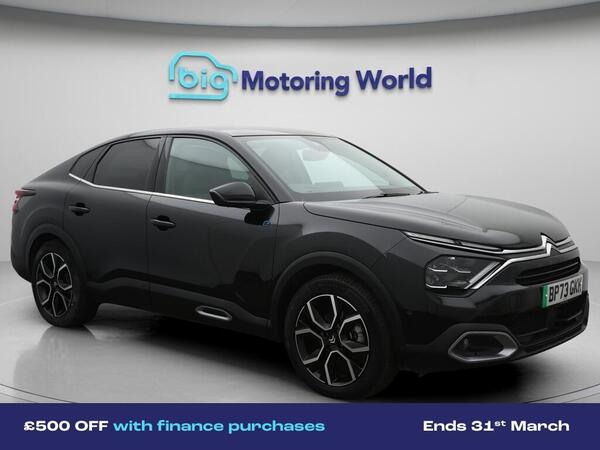 Citroen e-C4 X 50kWh Shine Plus Fastback Auto 4dr (7.4kW Charger)