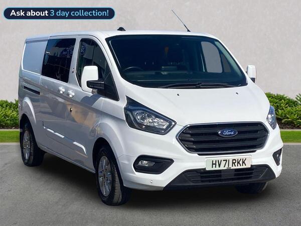 Ford Transit Custom 2.0 320 EcoBlue Limited Crew Van Double Cab 5dr Diesel Manual L2 H1 Euro 6 (s/s) (6 Seat) (130 ps)